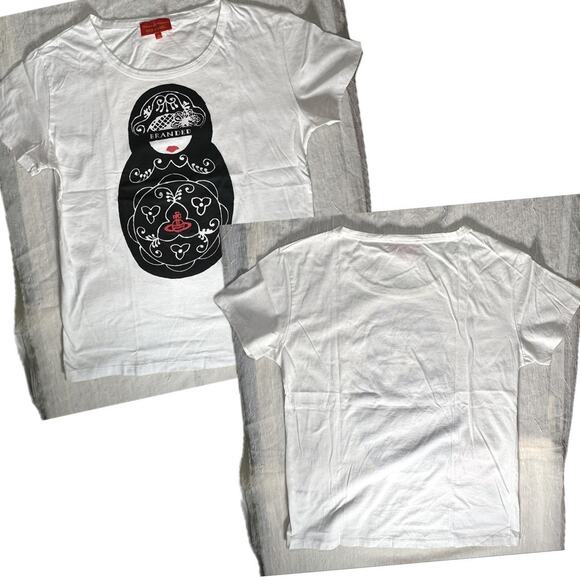 Vivienne Westwood Russian Nesting Doll White Tee - Size S - Picture 3 of 5